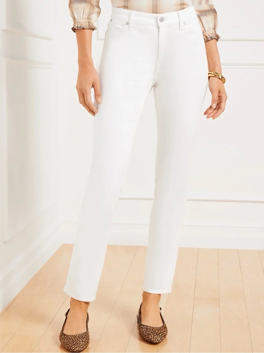 TALBOTS Flawless Slim Ankle Jeans - Women’s 12 White